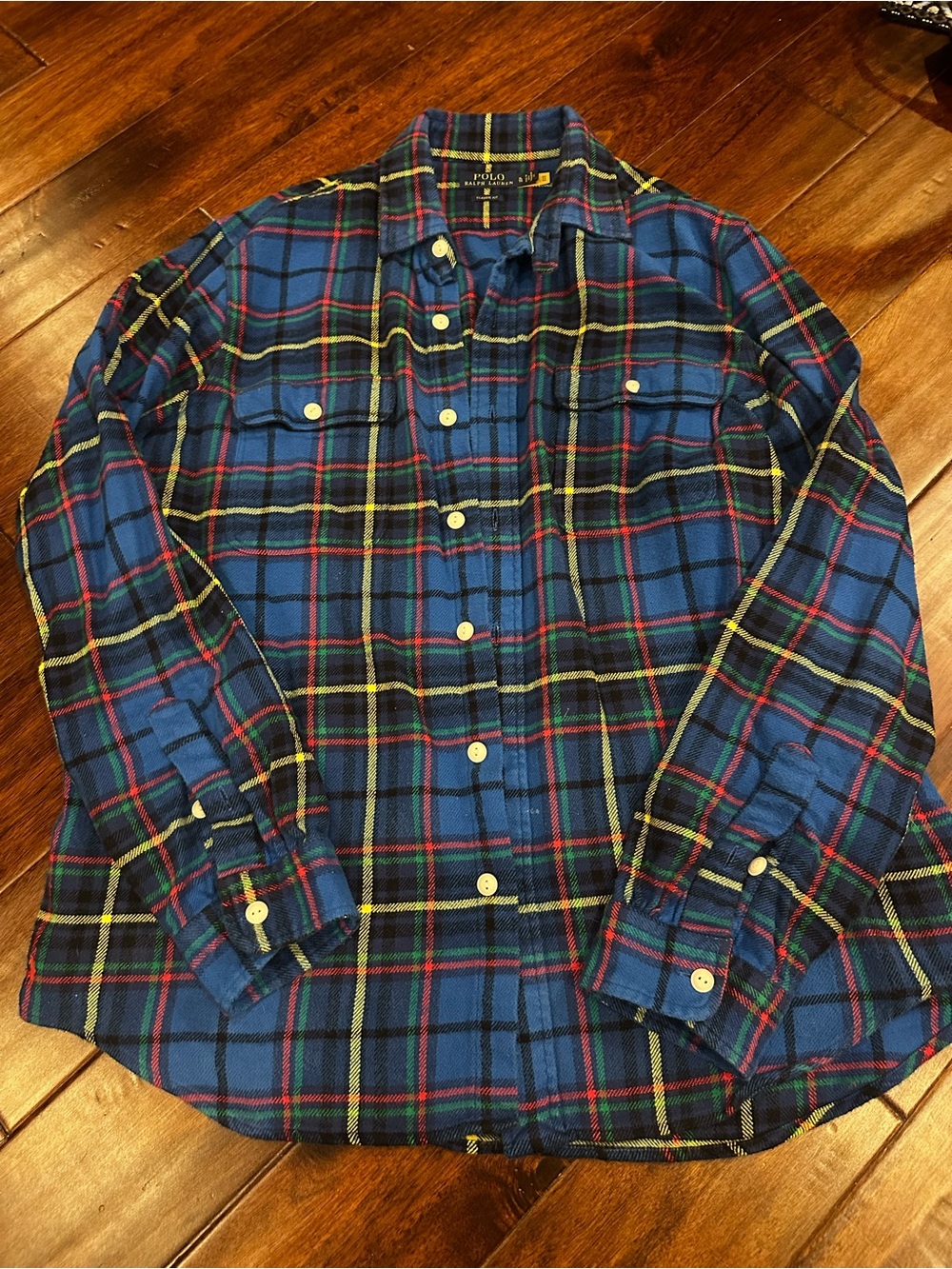 Polo by Ralph Lauren Blue Plaid Flannel Button-Down Shirt